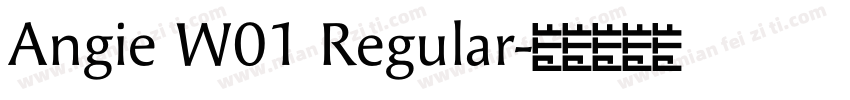 Angie W01 Regular字体转换